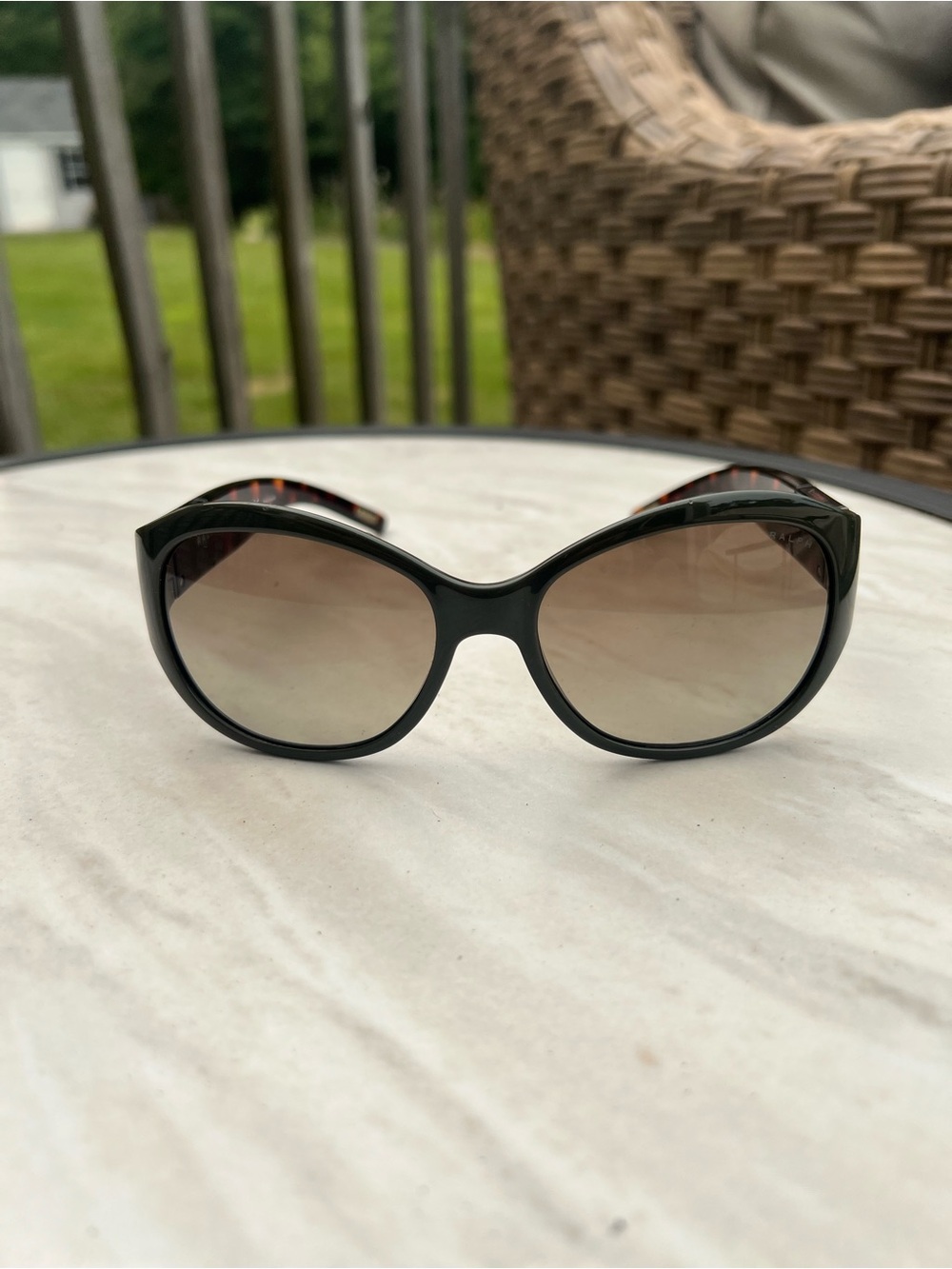 Ralph Lauren Olive Frame Sunglasses with Brown Grady Lenses